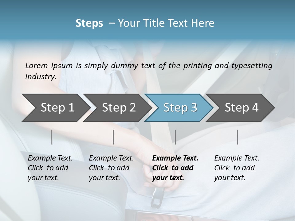 Transportation Automobile Lady PowerPoint Template