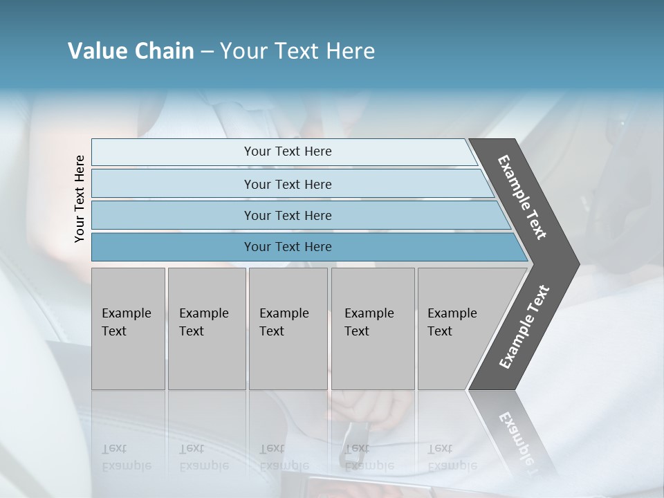 Transportation Automobile Lady PowerPoint Template