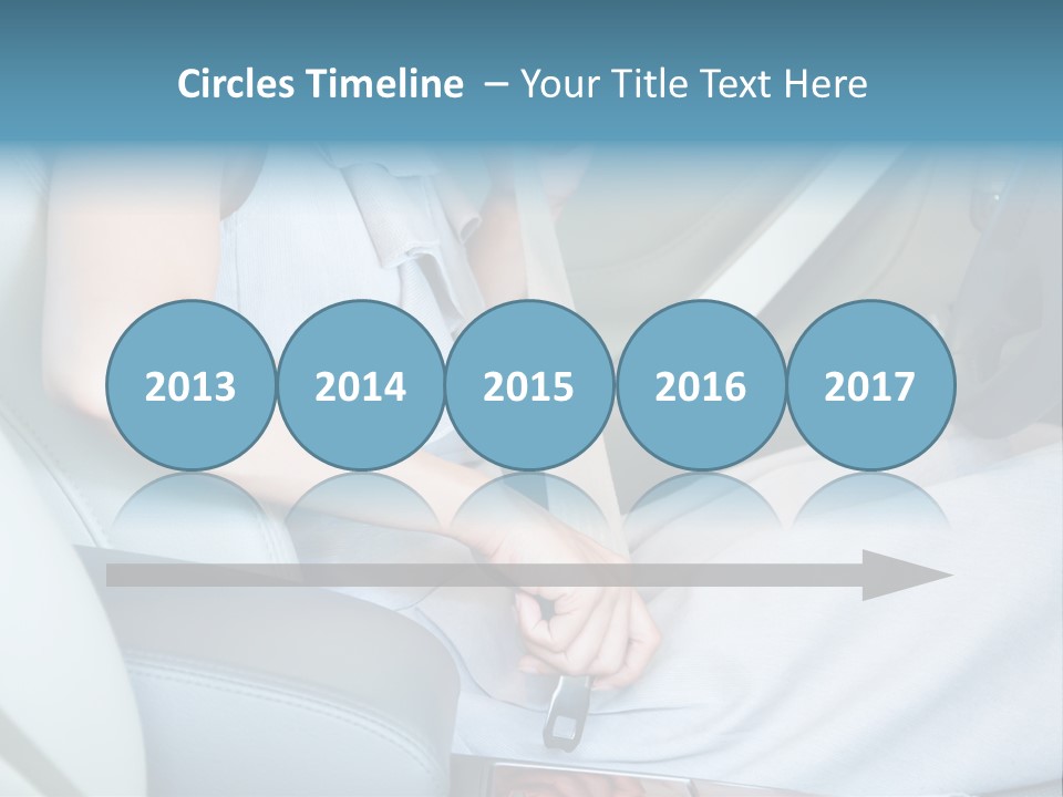 Transportation Automobile Lady PowerPoint Template