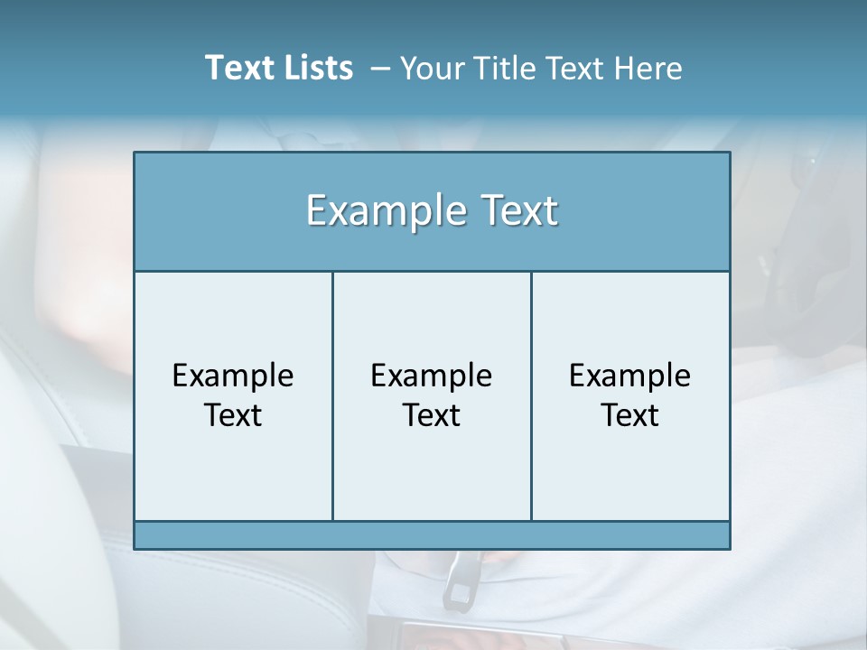 Transportation Automobile Lady PowerPoint Template