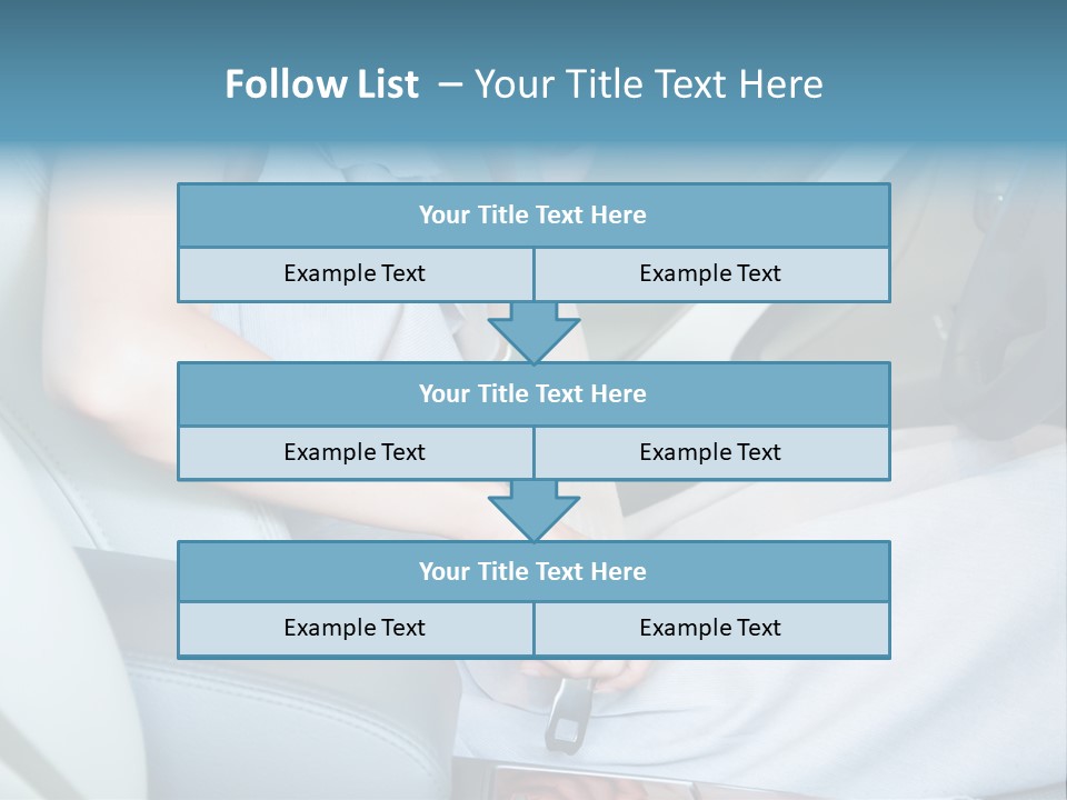 Transportation Automobile Lady PowerPoint Template