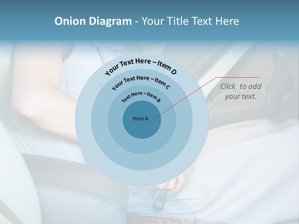 Transportation Automobile Lady PowerPoint Template