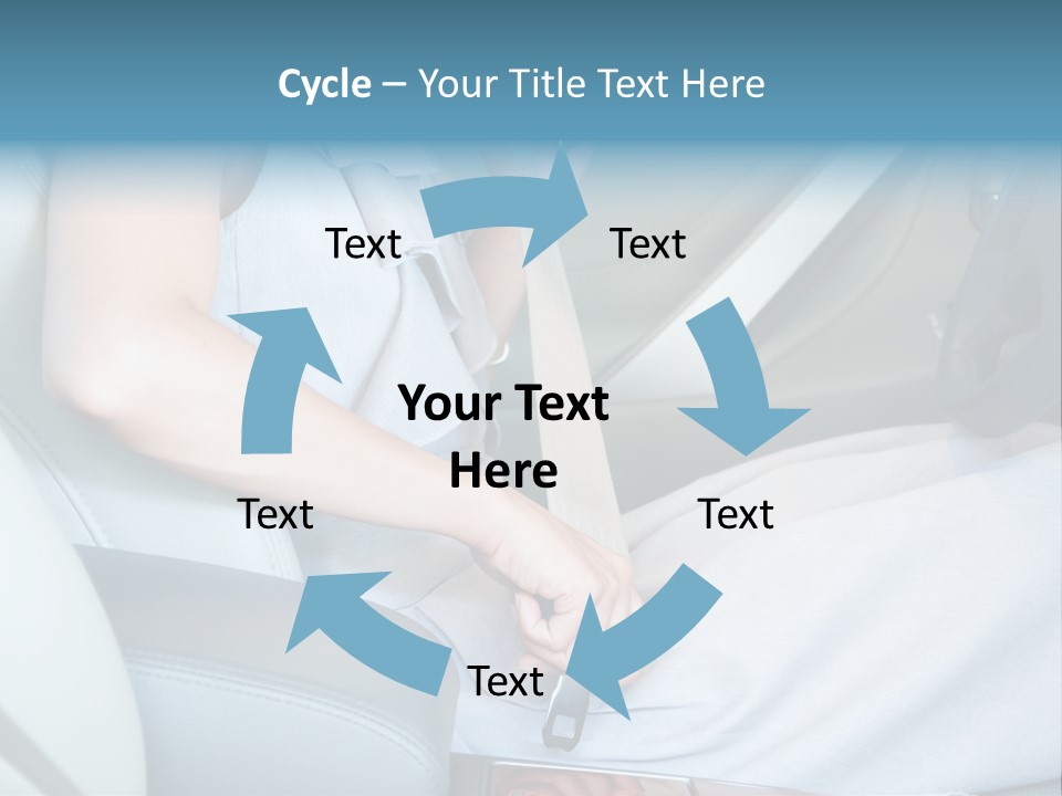 Transportation Automobile Lady PowerPoint Template