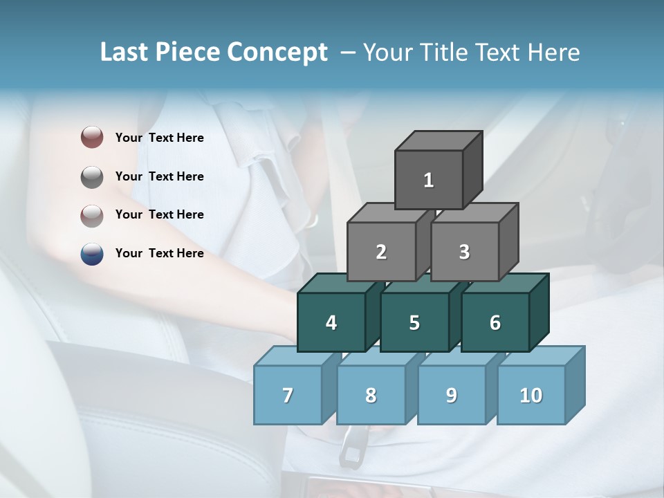 Transportation Automobile Lady PowerPoint Template