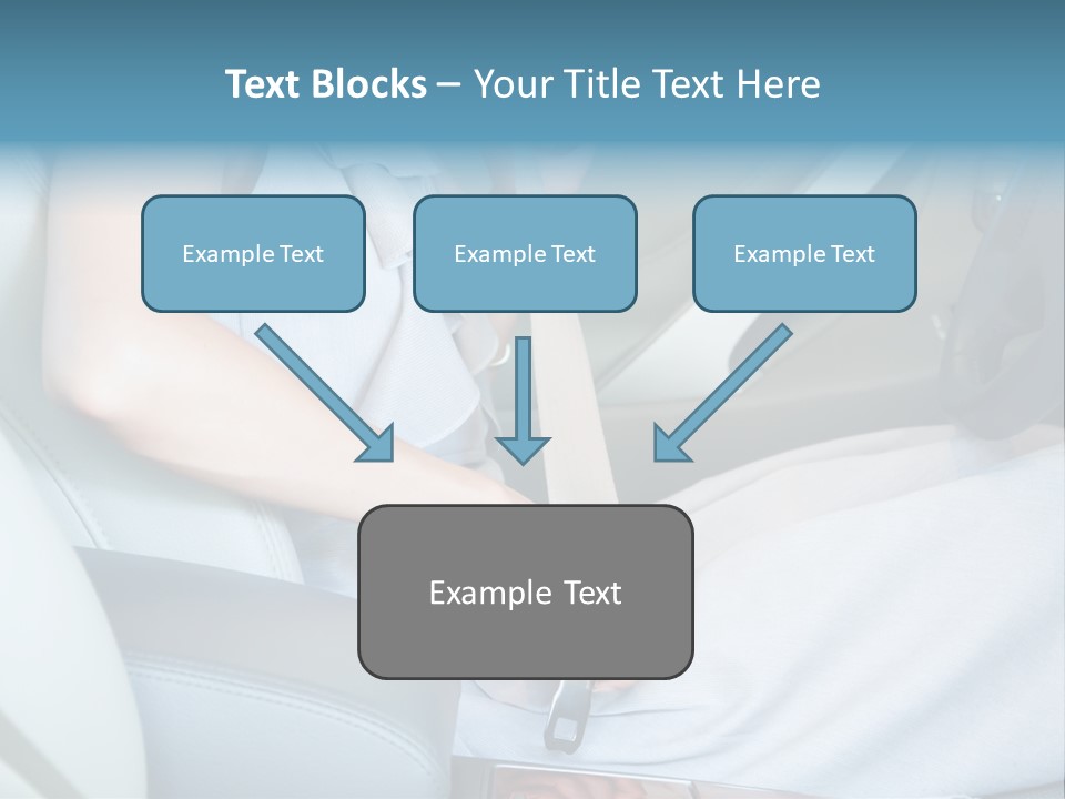 Transportation Automobile Lady PowerPoint Template