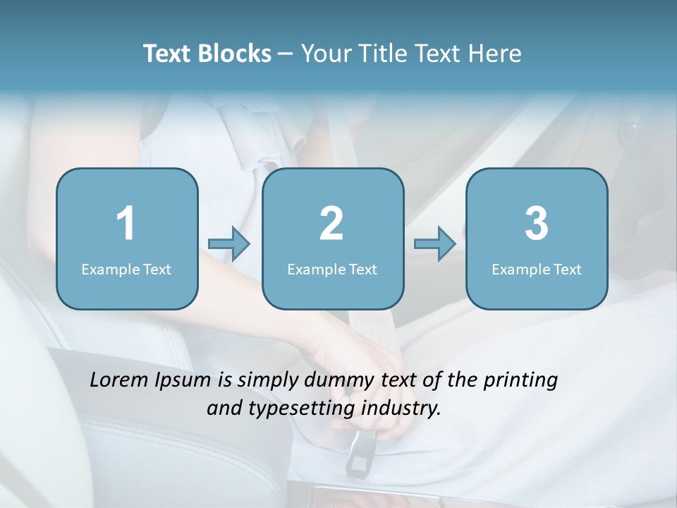 Transportation Automobile Lady PowerPoint Template