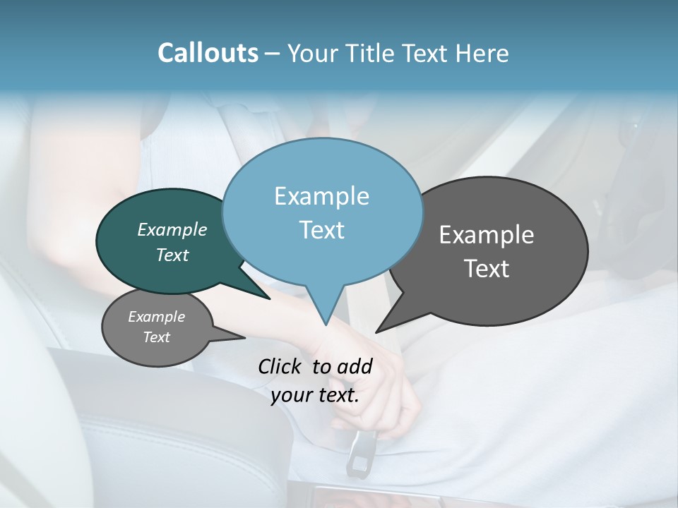 Transportation Automobile Lady PowerPoint Template