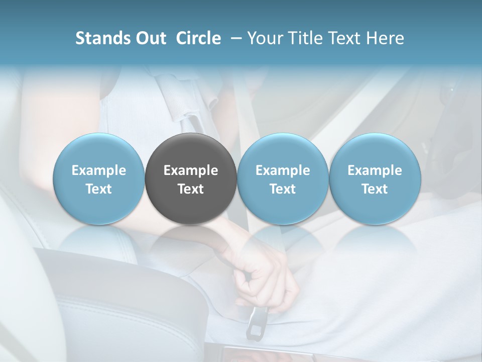 Transportation Automobile Lady PowerPoint Template