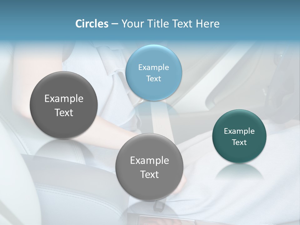 Transportation Automobile Lady PowerPoint Template