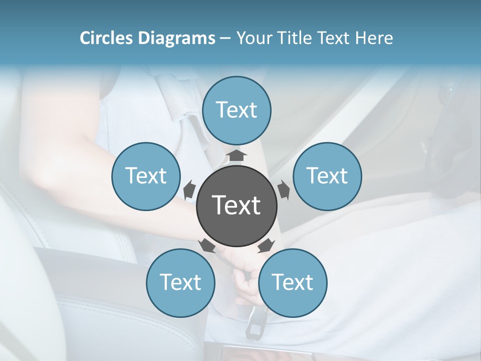 Transportation Automobile Lady PowerPoint Template