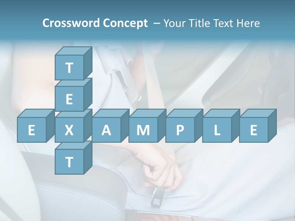 Transportation Automobile Lady PowerPoint Template