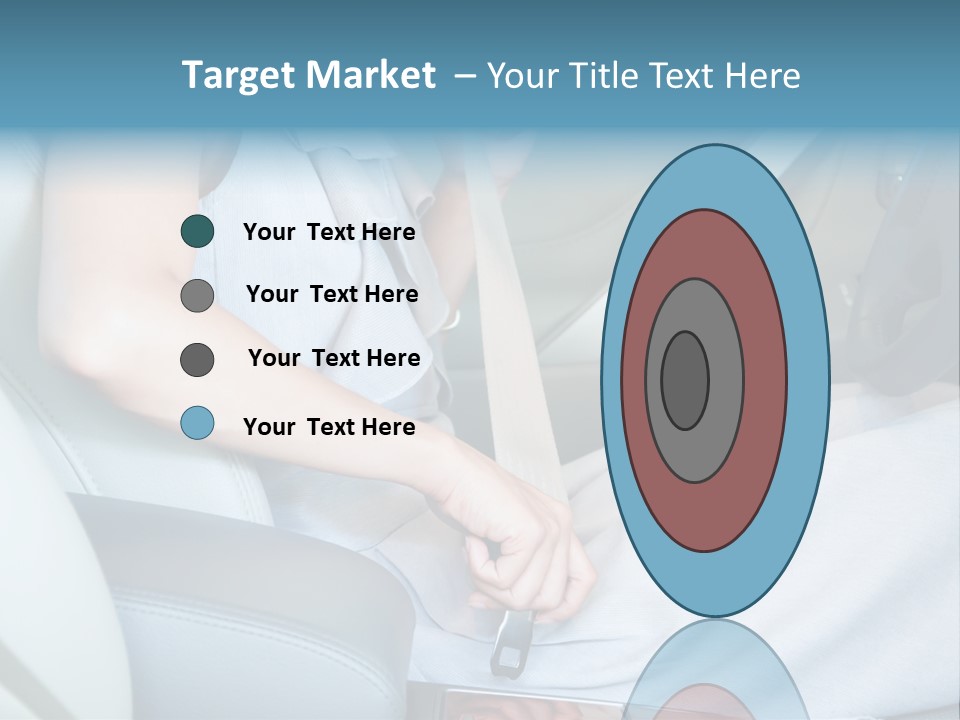 Transportation Automobile Lady PowerPoint Template