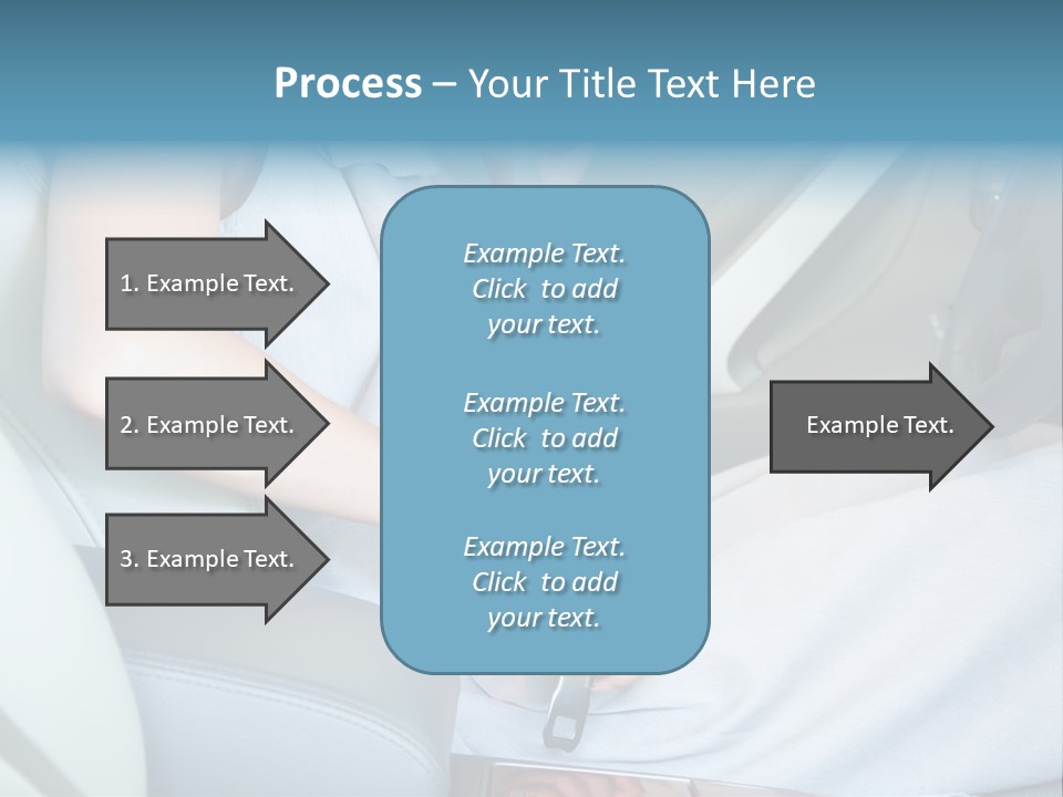 Transportation Automobile Lady PowerPoint Template