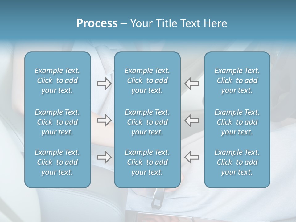 Transportation Automobile Lady PowerPoint Template