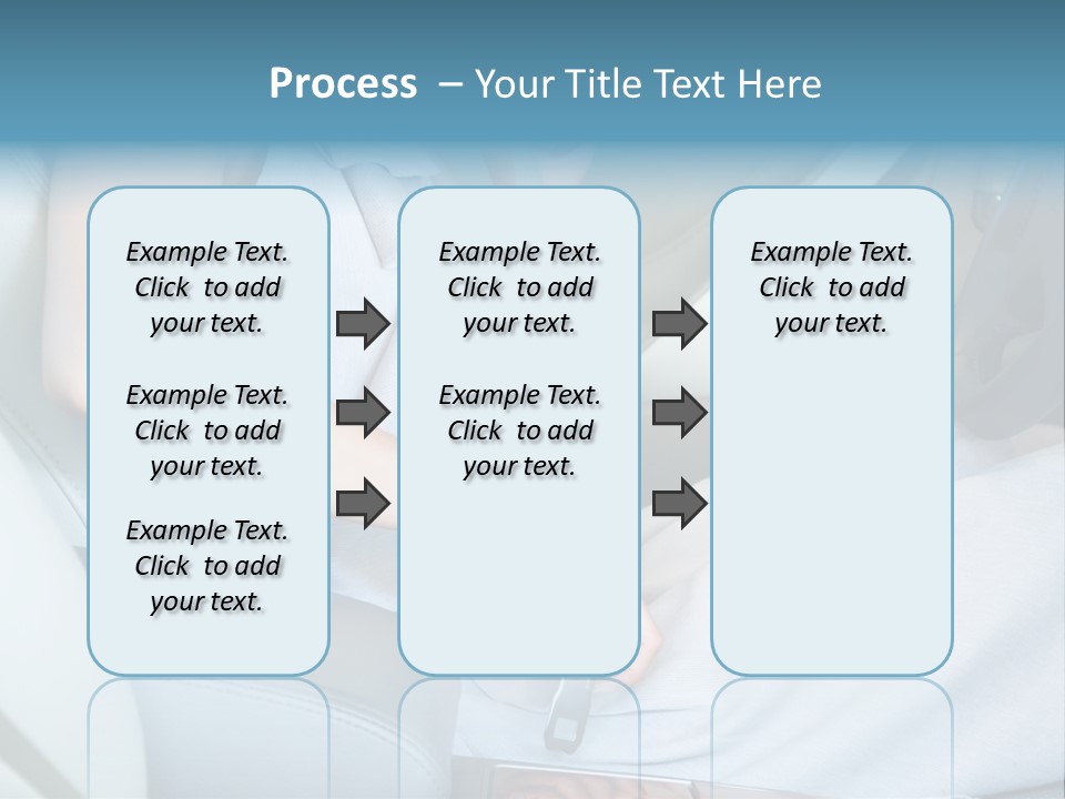 Transportation Automobile Lady PowerPoint Template