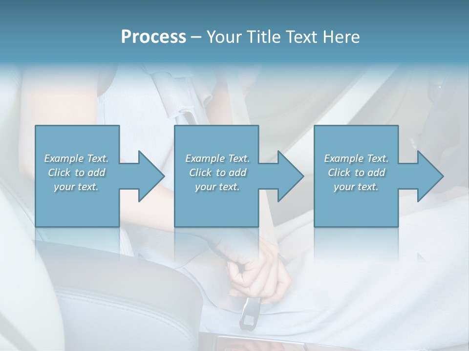 Transportation Automobile Lady PowerPoint Template