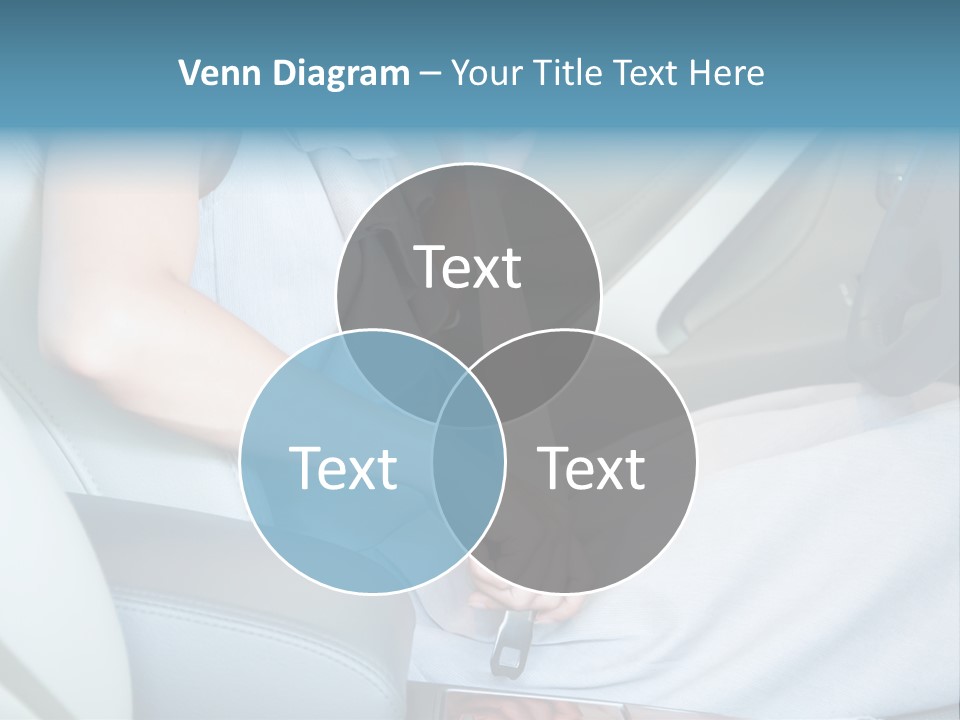 Transportation Automobile Lady PowerPoint Template