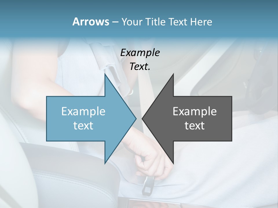 Transportation Automobile Lady PowerPoint Template