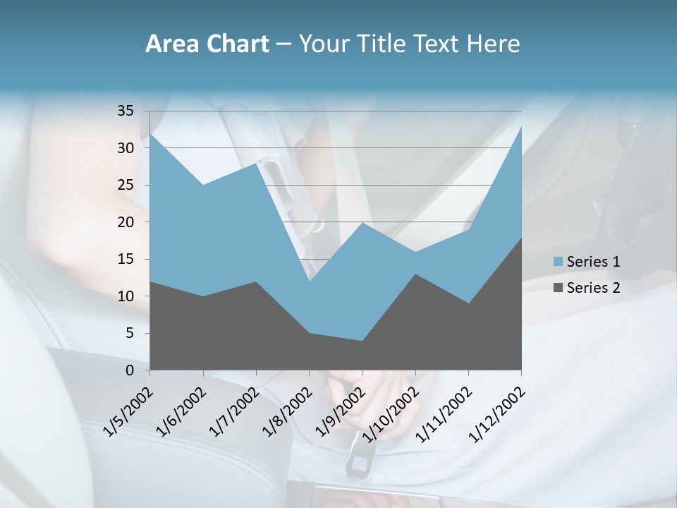 Transportation Automobile Lady PowerPoint Template