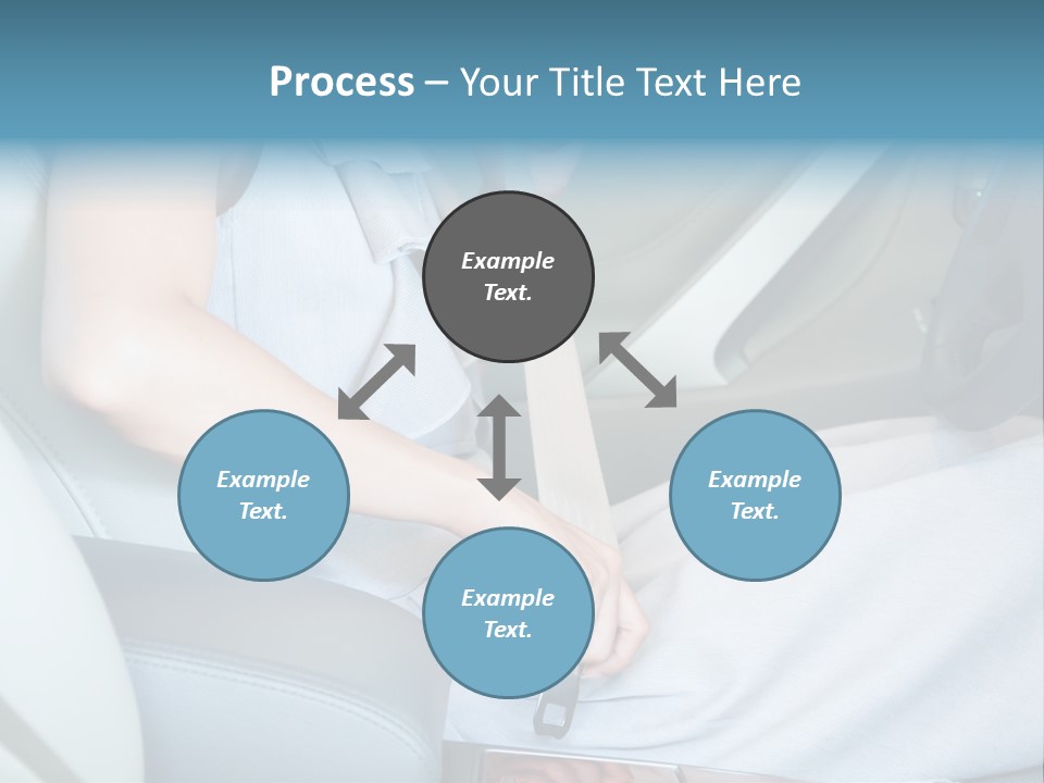 Transportation Automobile Lady PowerPoint Template