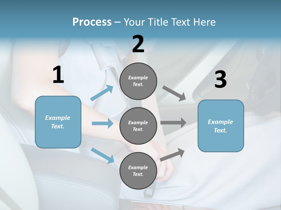 Transportation Automobile Lady PowerPoint Template