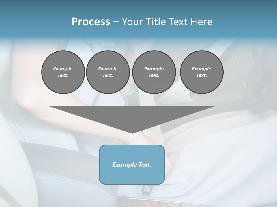 Transportation Automobile Lady PowerPoint Template