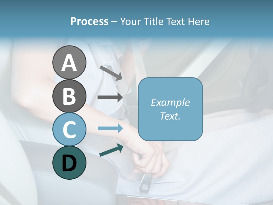 Transportation Automobile Lady PowerPoint Template