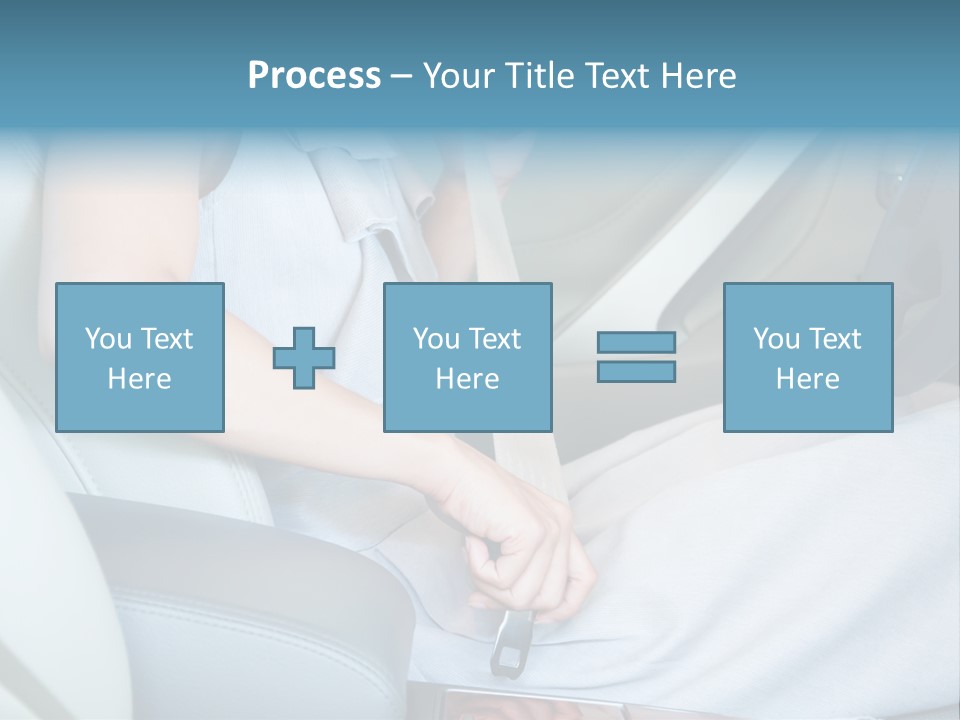 Transportation Automobile Lady PowerPoint Template