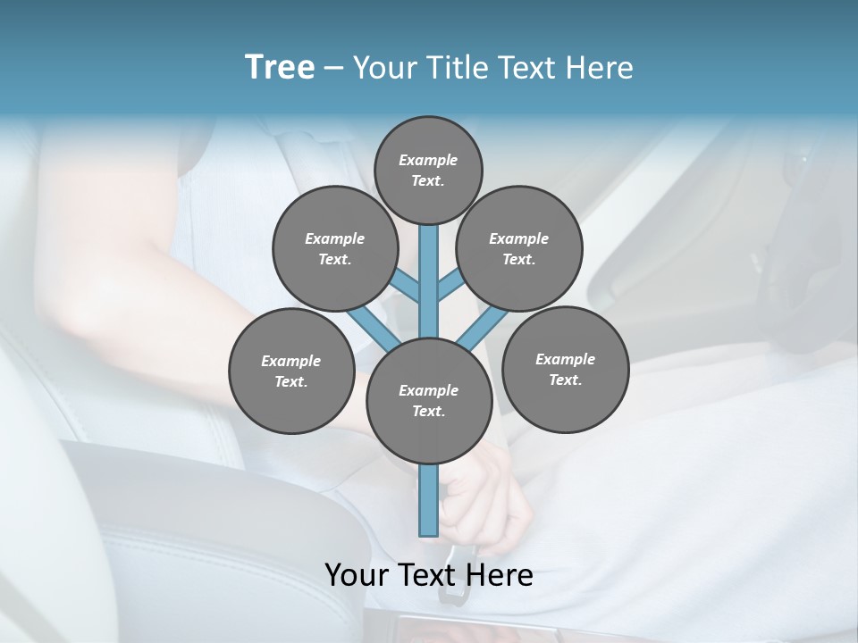 Transportation Automobile Lady PowerPoint Template