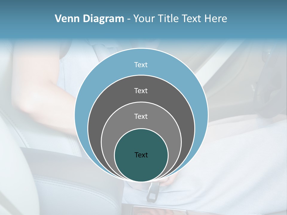 Transportation Automobile Lady PowerPoint Template