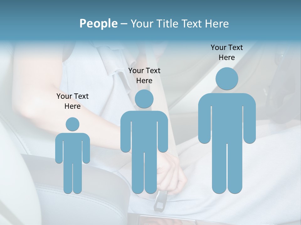 Transportation Automobile Lady PowerPoint Template