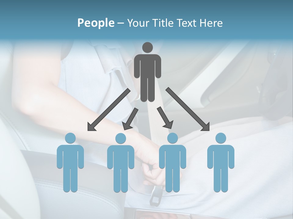 Transportation Automobile Lady PowerPoint Template