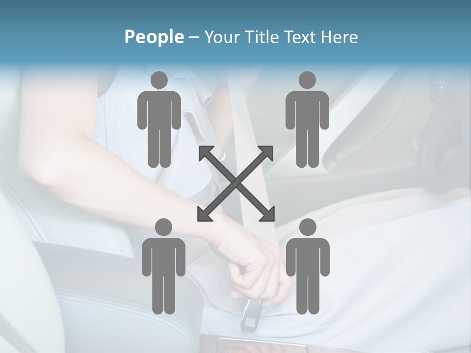 Transportation Automobile Lady PowerPoint Template