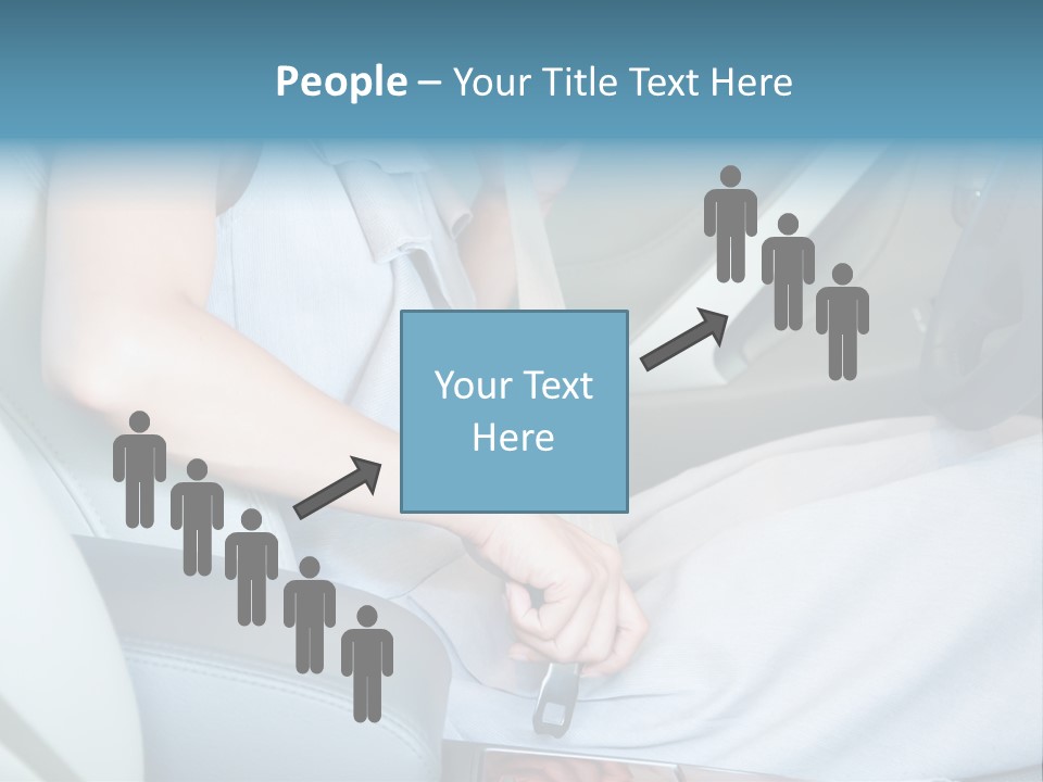 Transportation Automobile Lady PowerPoint Template