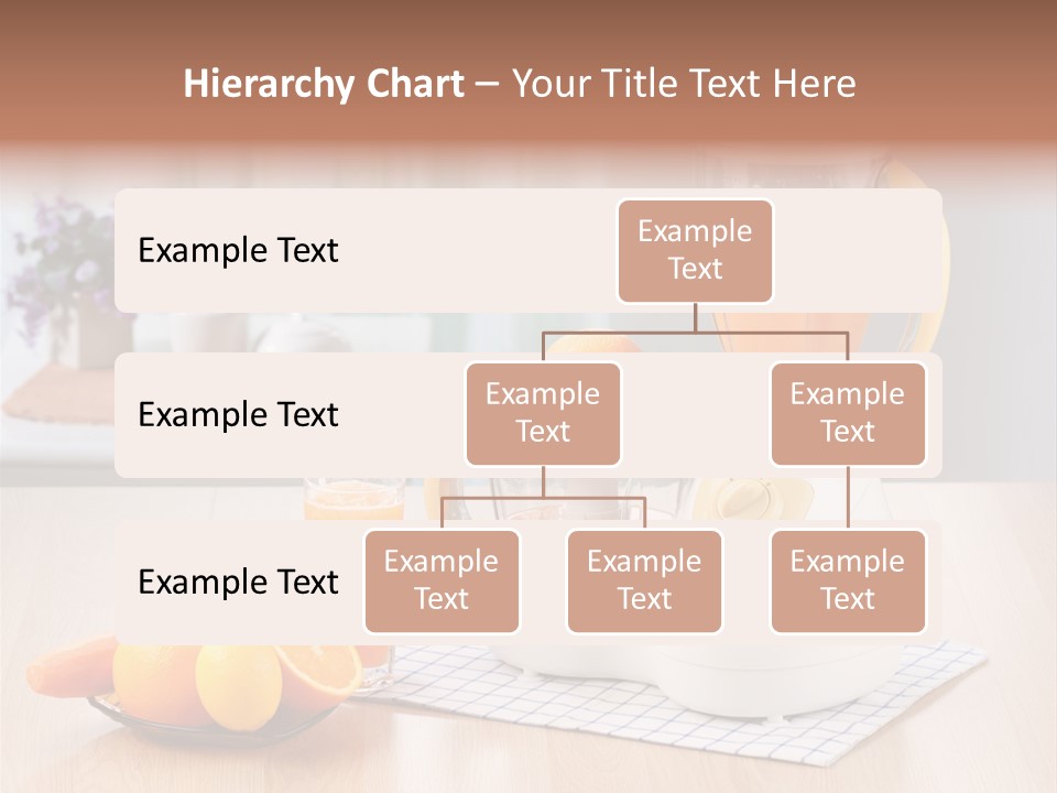 A White Blender Sitting On Top Of A Wooden Table PowerPoint Template