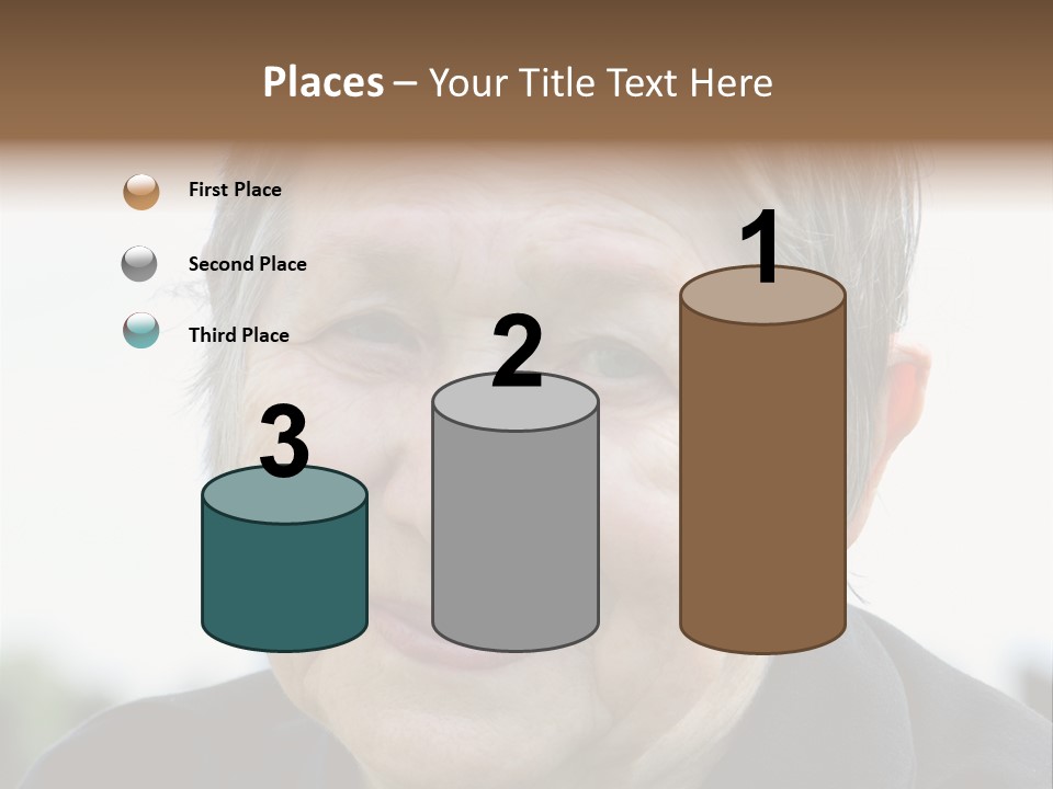 Woman Pensioner Age PowerPoint Template