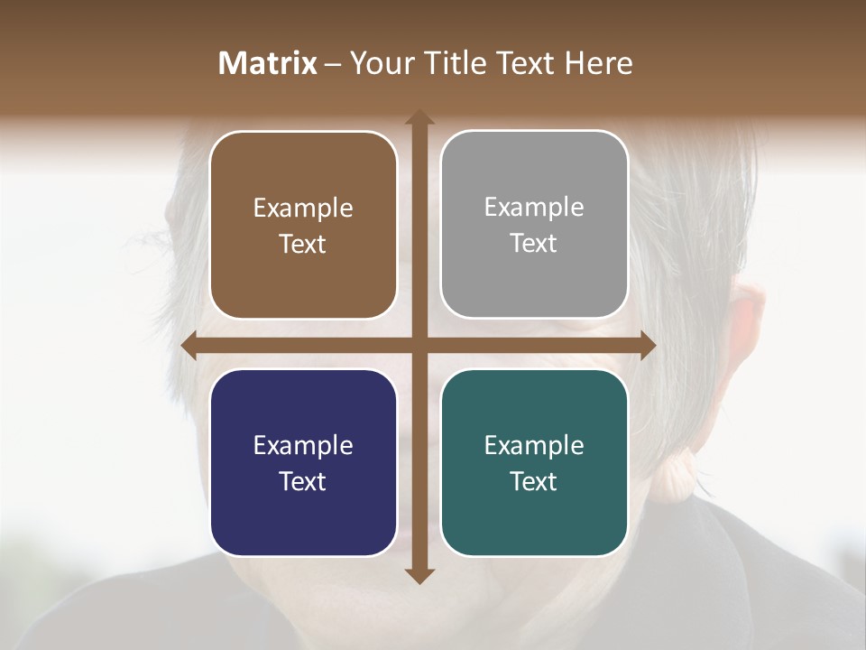 Woman Pensioner Age PowerPoint Template