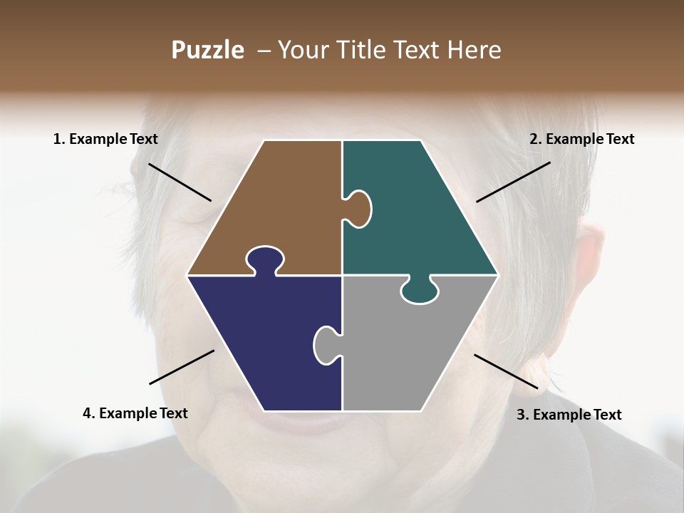 Woman Pensioner Age PowerPoint Template