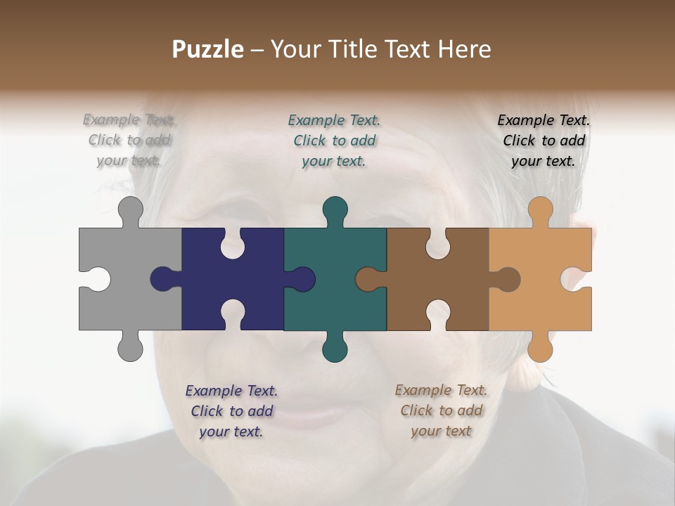 Woman Pensioner Age PowerPoint Template