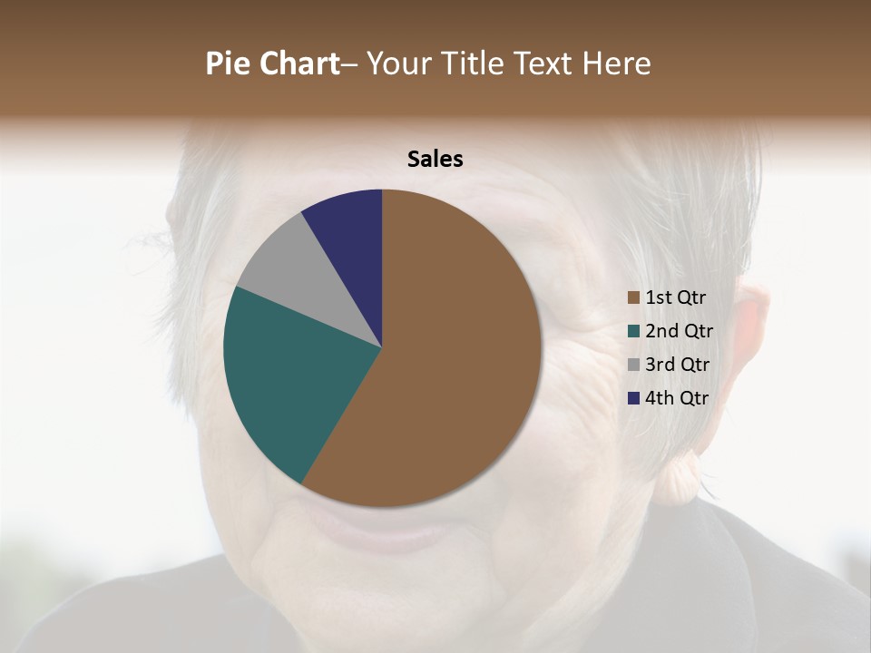 Woman Pensioner Age PowerPoint Template