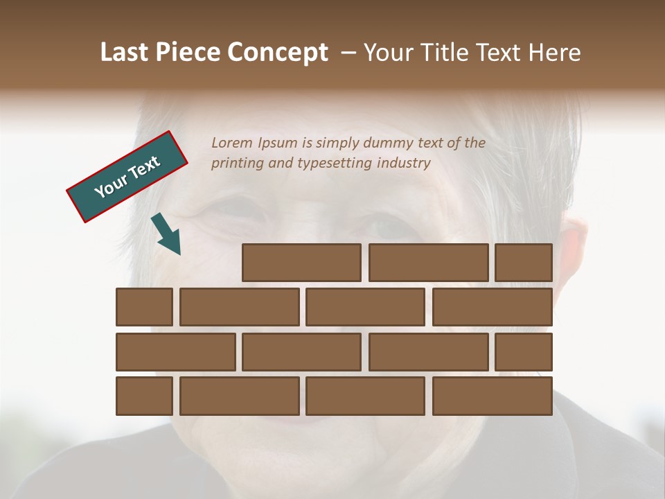 Woman Pensioner Age PowerPoint Template