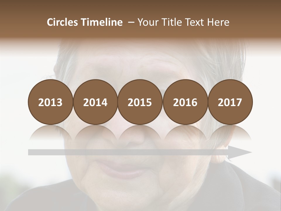 Woman Pensioner Age PowerPoint Template