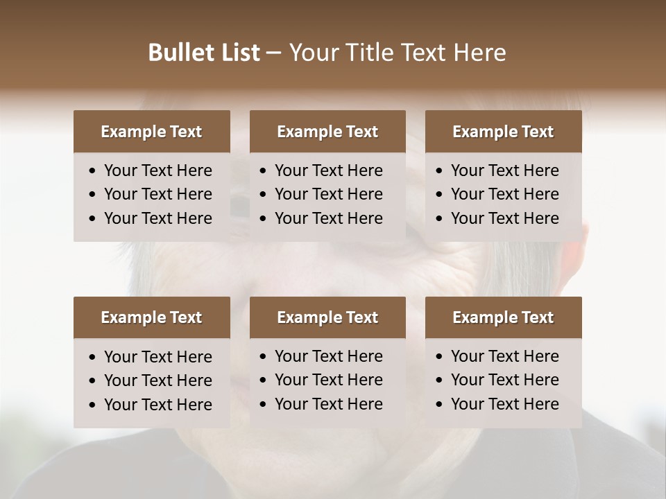 Woman Pensioner Age PowerPoint Template