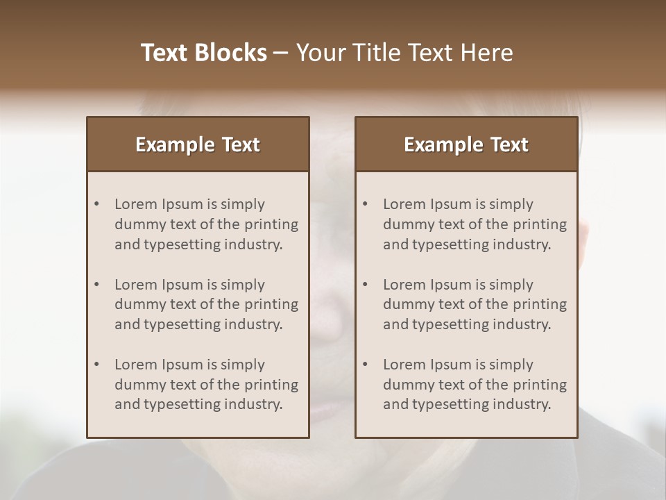 Woman Pensioner Age PowerPoint Template
