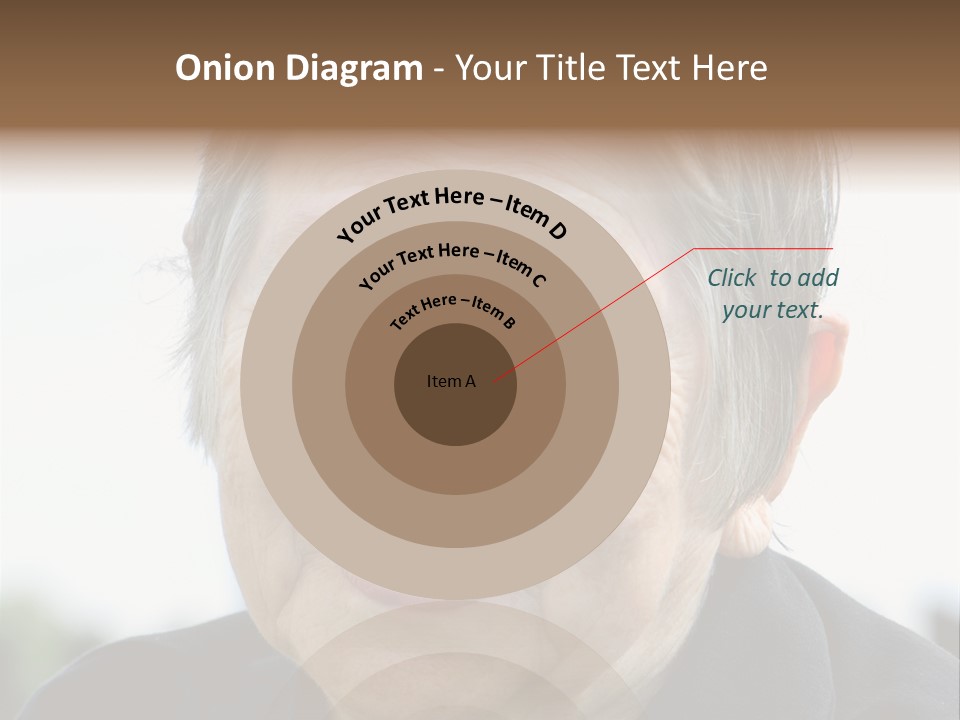 Woman Pensioner Age PowerPoint Template