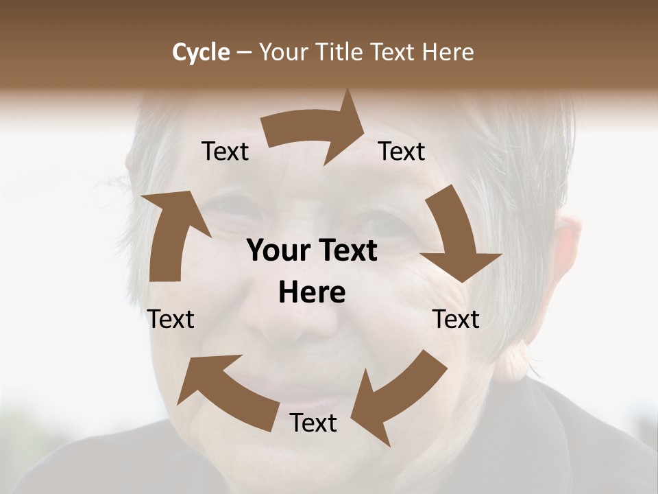 Woman Pensioner Age PowerPoint Template