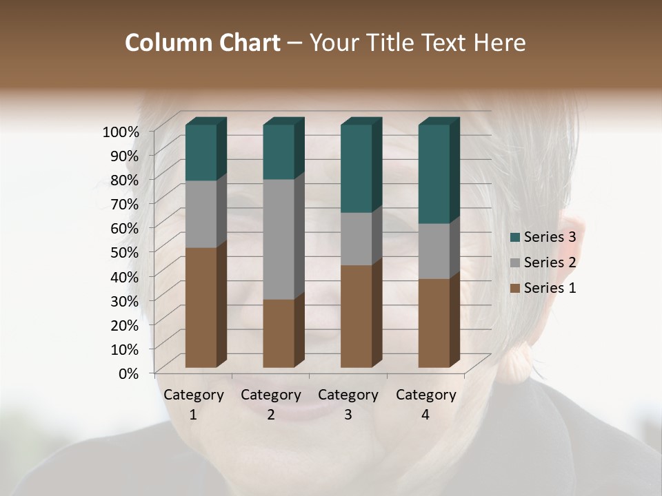 Woman Pensioner Age PowerPoint Template