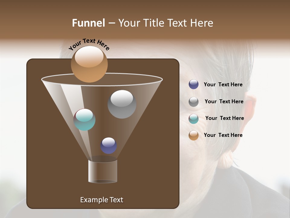 Woman Pensioner Age PowerPoint Template