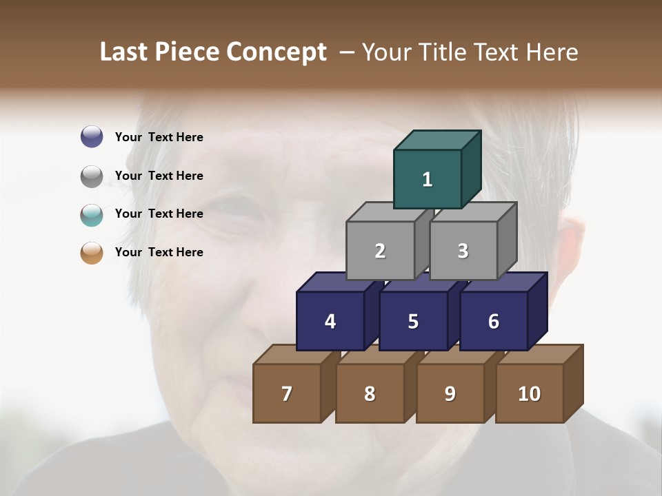 Woman Pensioner Age PowerPoint Template