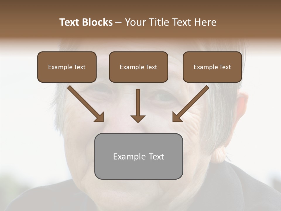 Woman Pensioner Age PowerPoint Template